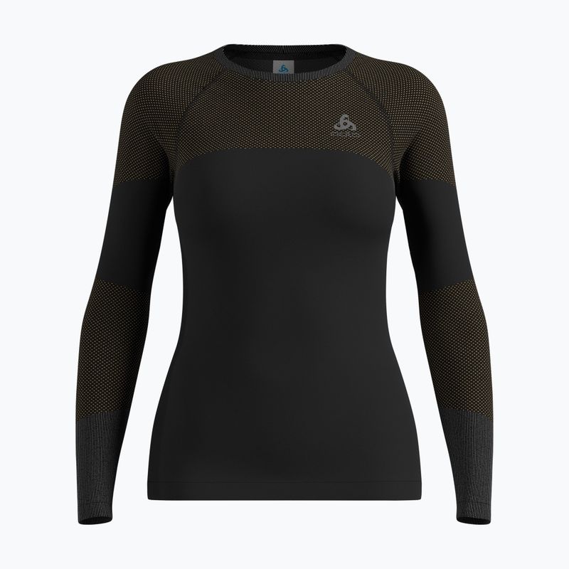Maglia termica da donna ODLO Fundamentals Performance Warm Bl Top Crew Neck black