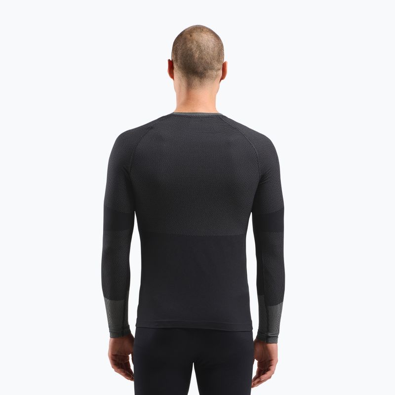 Maglia termica a manica lunga da uomo ODLO Fundamentals Performance Warm Bl Top Crew Neck black 3