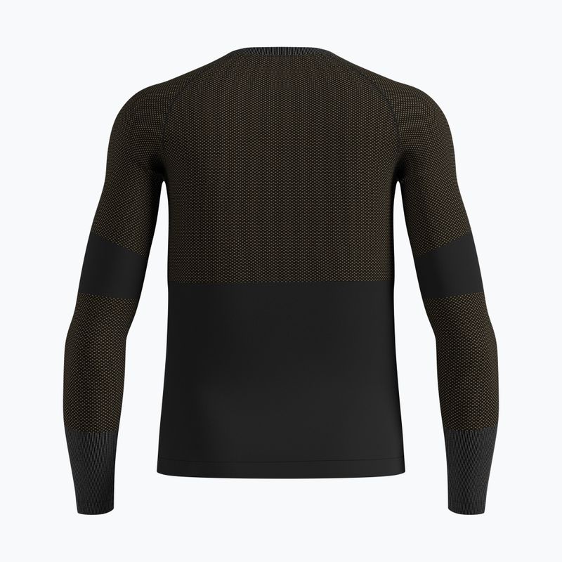 Maglia termica a manica lunga da uomo ODLO Fundamentals Performance Warm Bl Top Crew Neck black 6