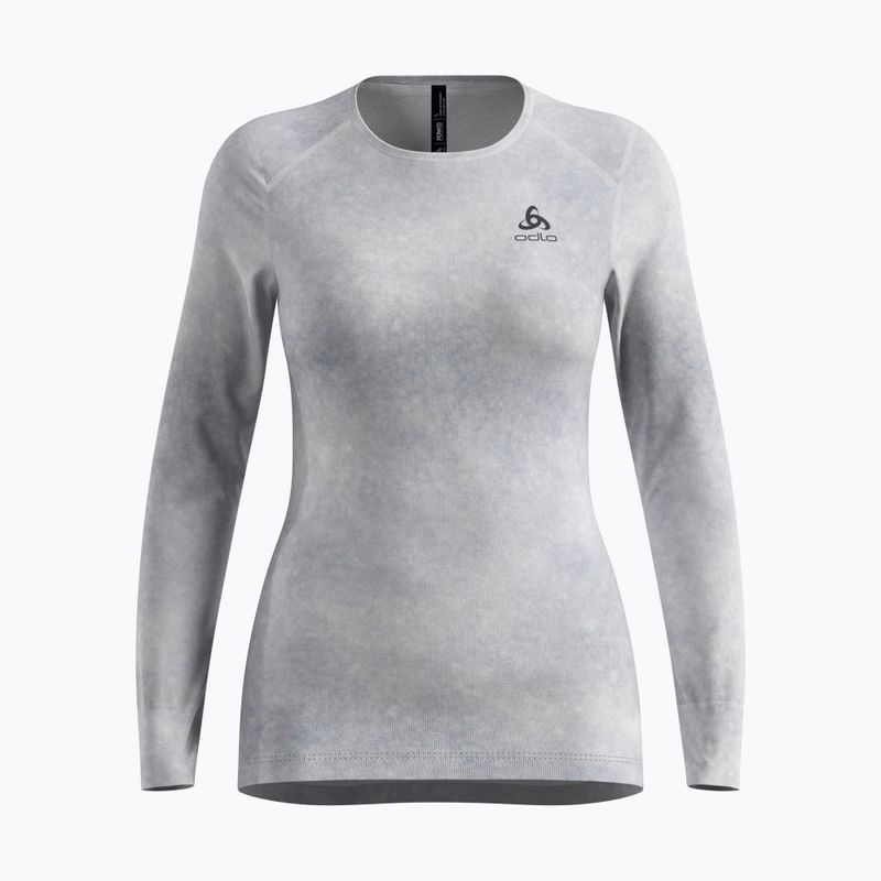 Maglia termica a maniche lunghe da donna ODLO Active Warm X Pow Bl Top Crew Neck odlo silver grey
