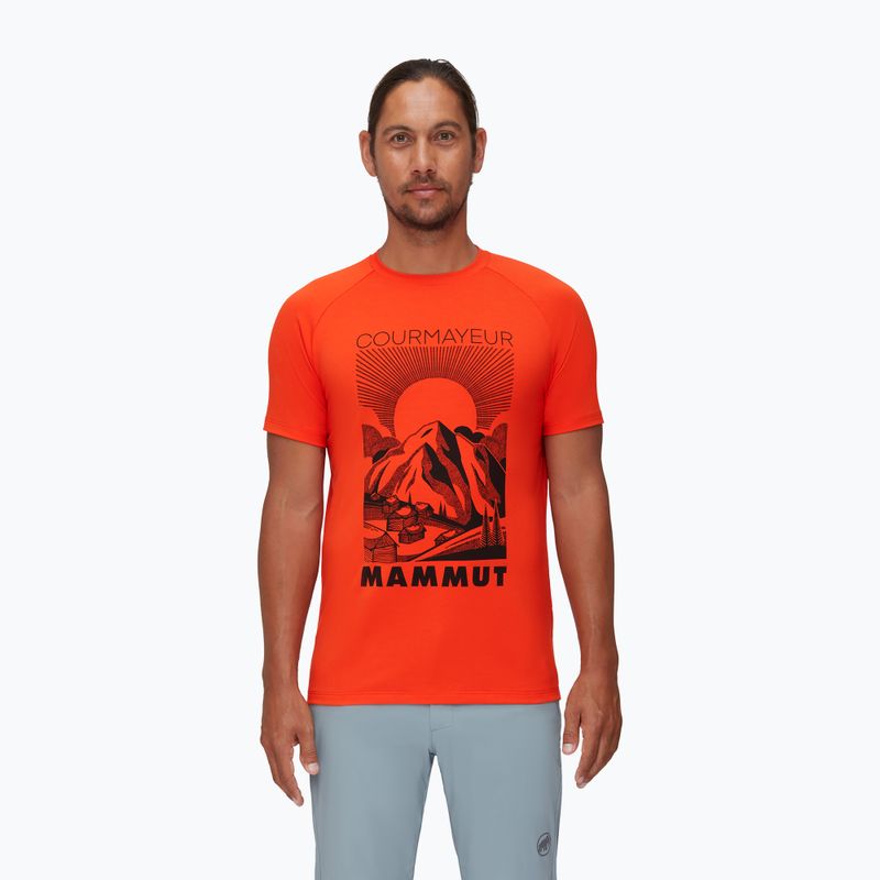 Mammut Mountain maglia da trekking da uomo prt3 rosso fuoco
