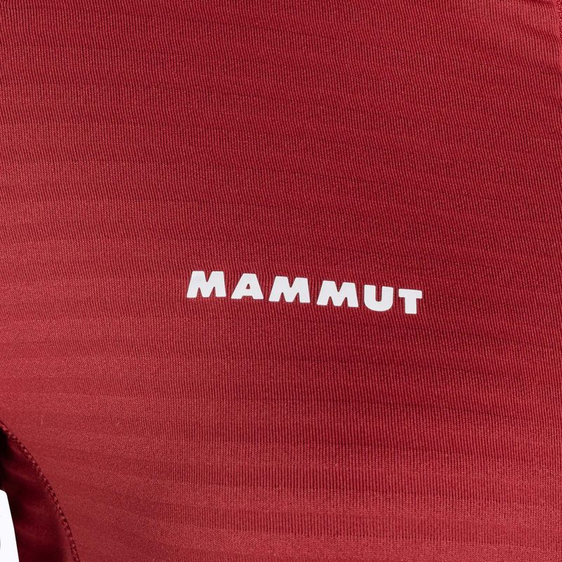 Felpa trekking donna Mammut Aconcagua Light ML con cappuccio rosso sangue 3