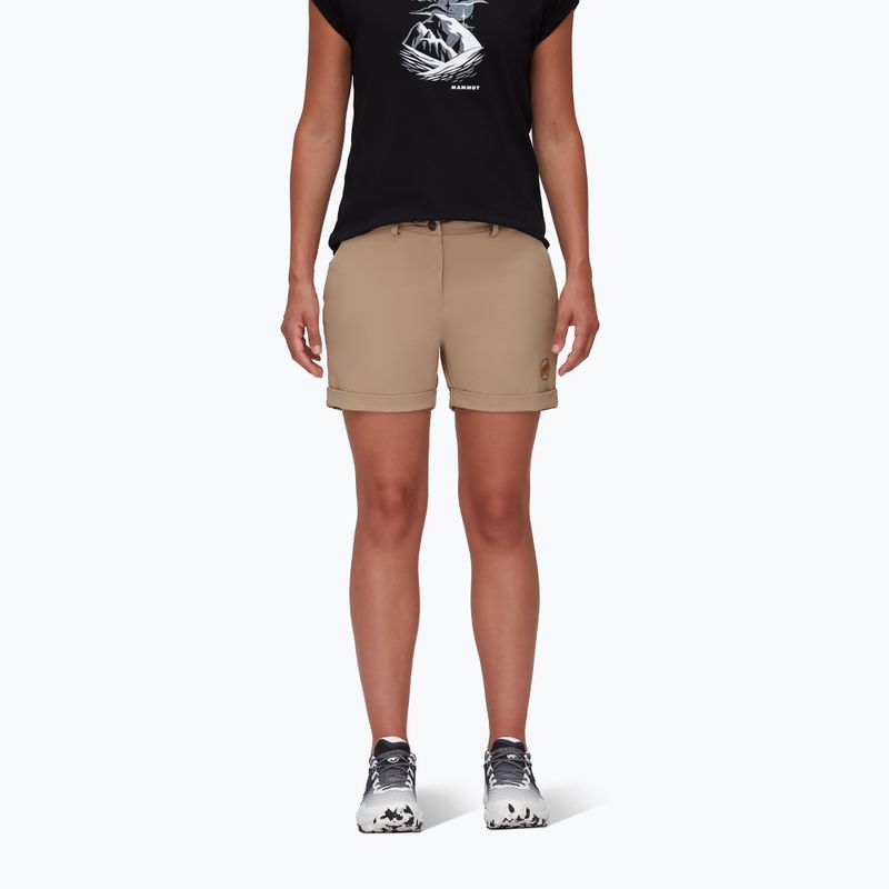Pantaloncini da trekking da donna Mammut Runbold Roll Cuff safari