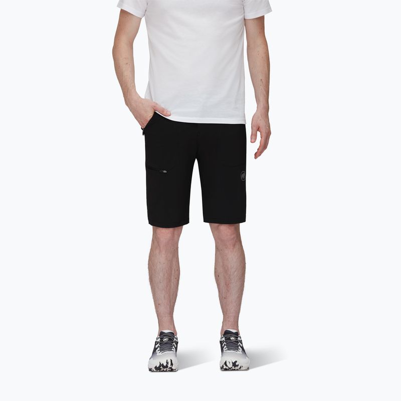 Pantaloncini da trekking da uomo Mammut Runbold nero 2