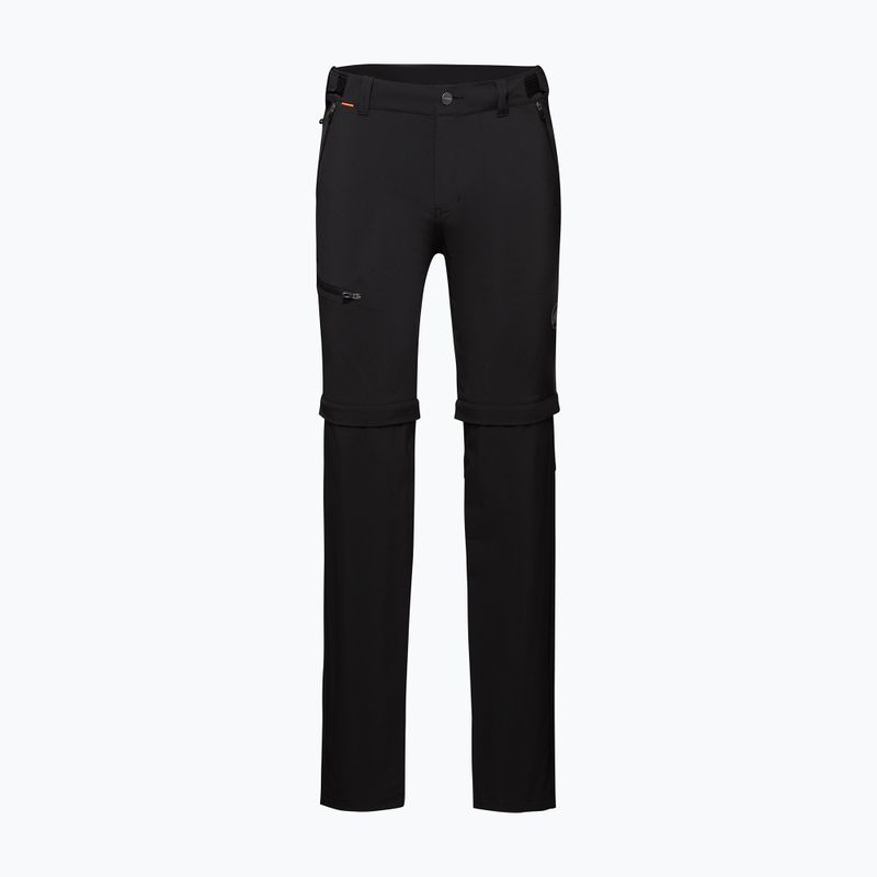 Pantaloni da trekking da uomo Mammut Runbold Zip Off nero 5