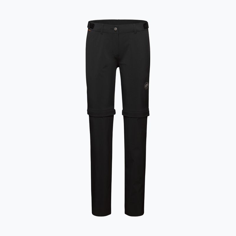 Pantaloni da trekking da donna Mammut Runbold Zip Off nero 8