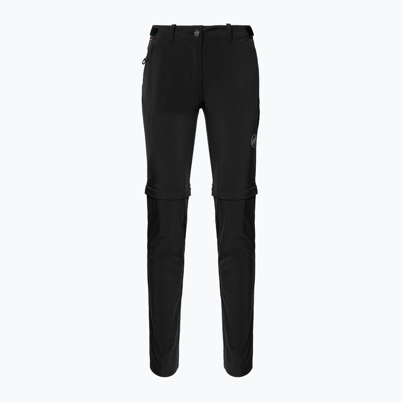 Pantaloni da trekking da donna Mammut Runbold Zip Off nero 4
