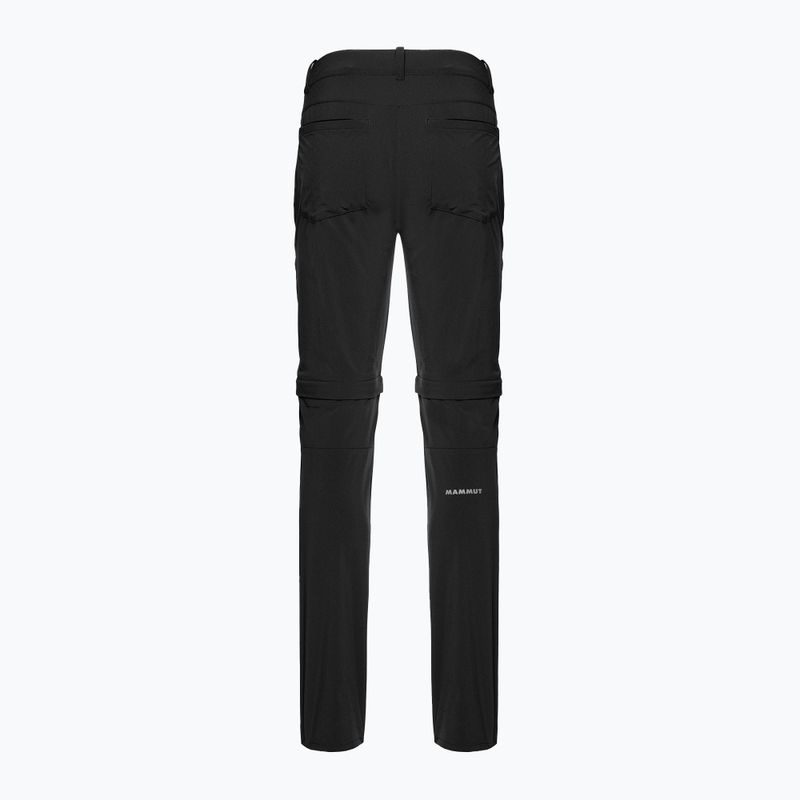 Pantaloni da trekking da donna Mammut Runbold Zip Off nero 5