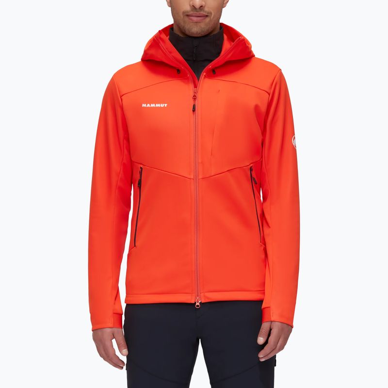 Giacca softshell da uomo Mammut Ultimate VII SO rosso caldo
