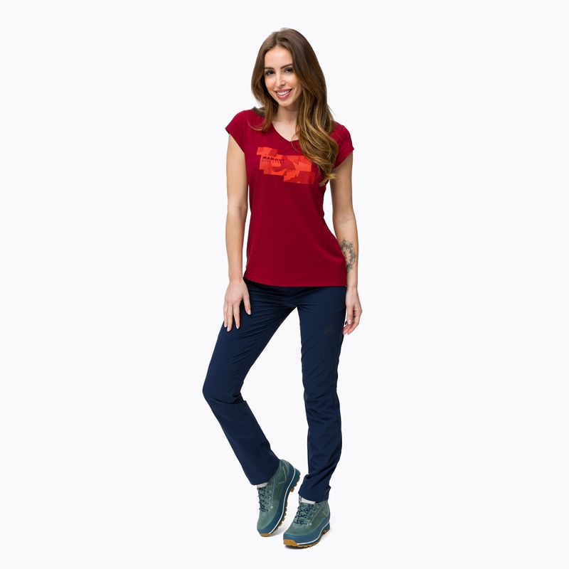 Camicia da trekking Mammut da donna Trovat rosso sangue 2