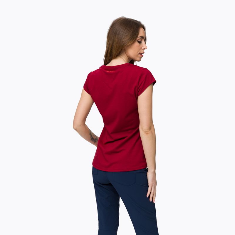 Camicia da trekking Mammut da donna Trovat rosso sangue 3