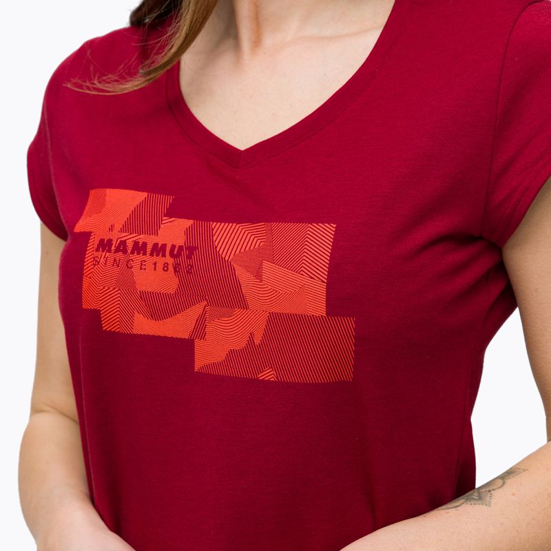Camicia da trekking Mammut da donna Trovat rosso sangue 4