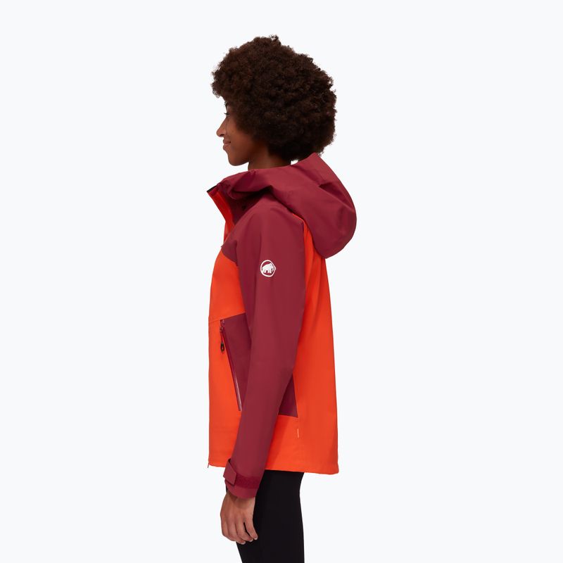 Mammut Alto Guide HS giacca antipioggia da donna rosso sangue caldo 3