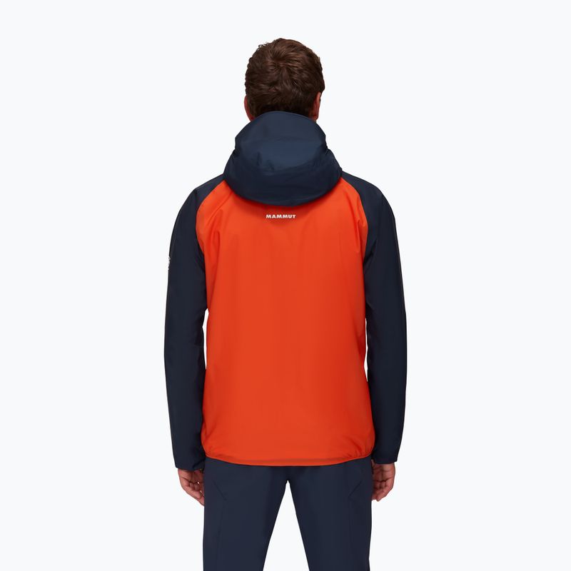 Giacca da pioggia da uomo Mammut Kento Light HS hot red marine 3