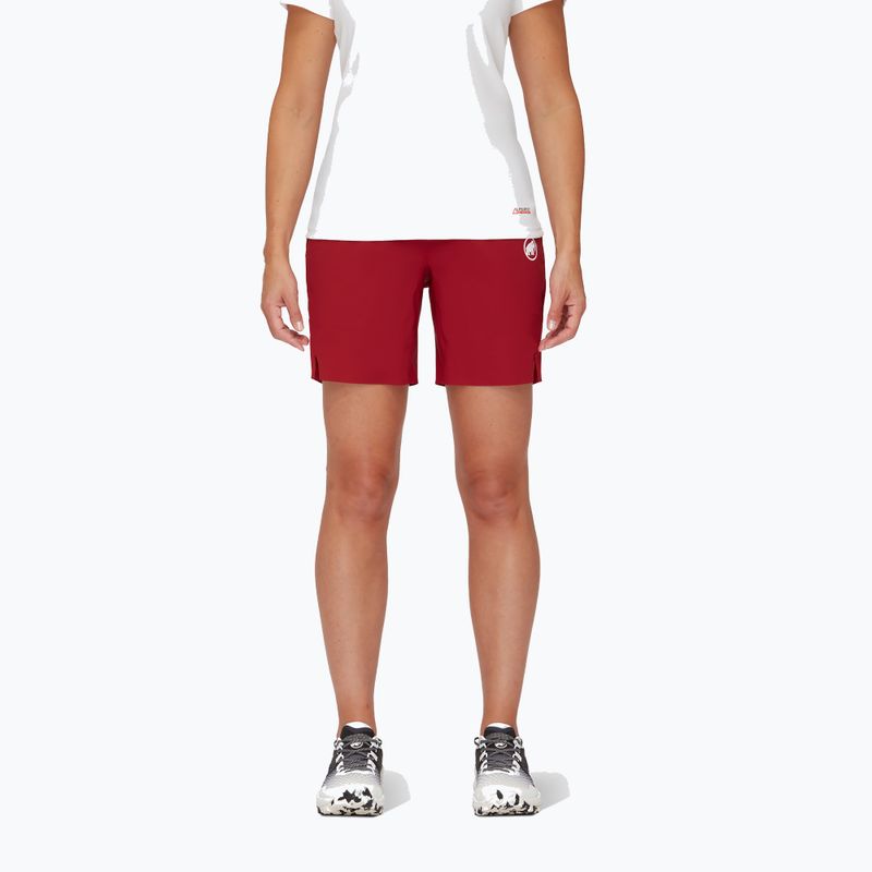 Pantaloncini da trekking da donna Mammut Aenergy Light SO rosso sangue