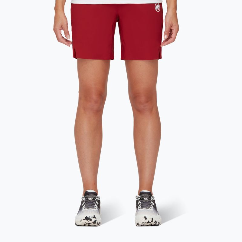 Pantaloncini da trekking da donna Mammut Aenergy Light SO rosso sangue
