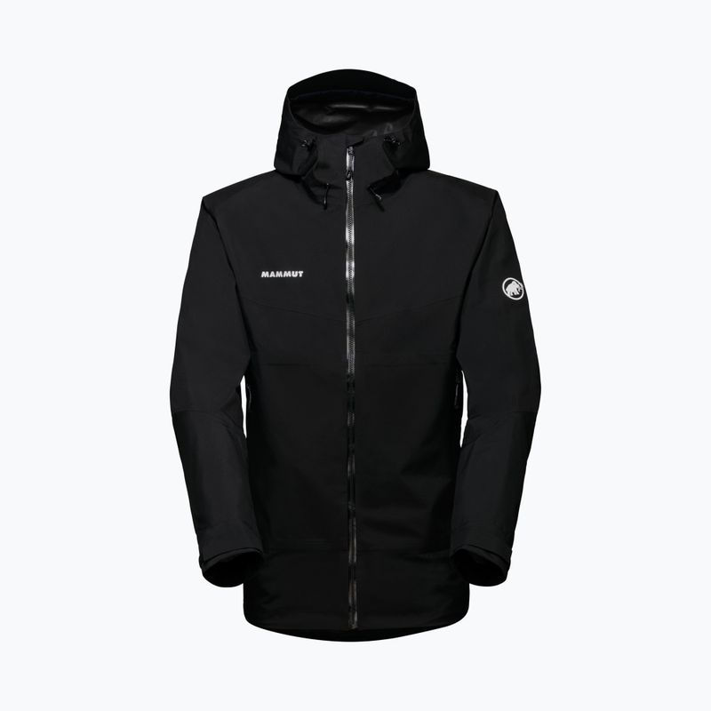 Mammut Convey Tour HS Giacca da pioggia da uomo con cappuccio 2022 nero 4