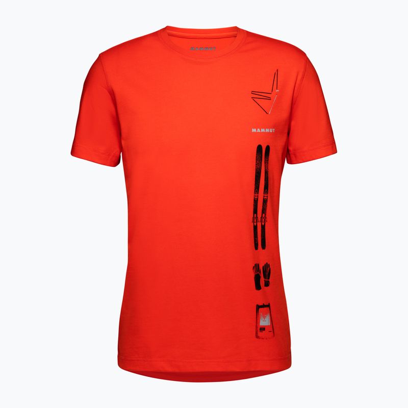 Camicia da trekking da uomo Mammut Core Snow rosso caldo