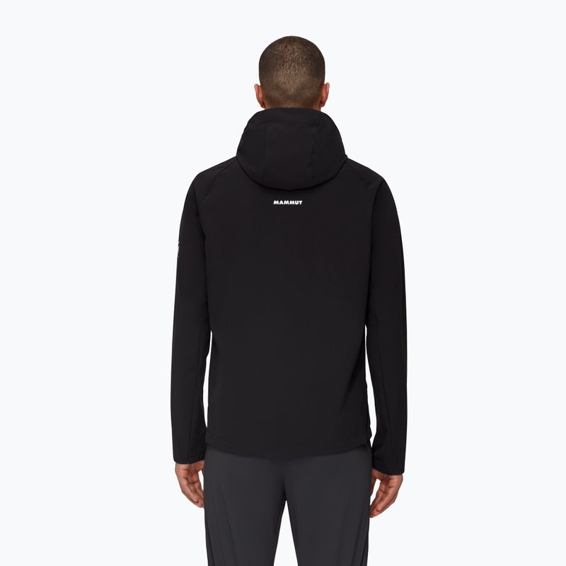 Giacca softshell da uomo Mammut Ultimate Comfort SO con cappuccio nero 2