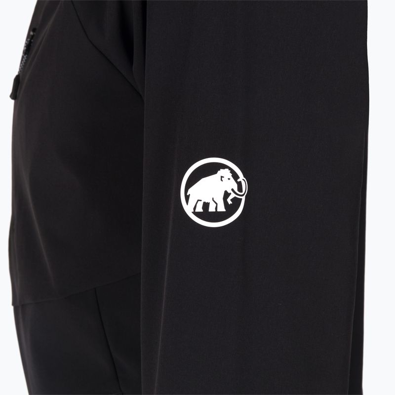 Giacca softshell da uomo Mammut Ultimate Comfort SO con cappuccio nero 6
