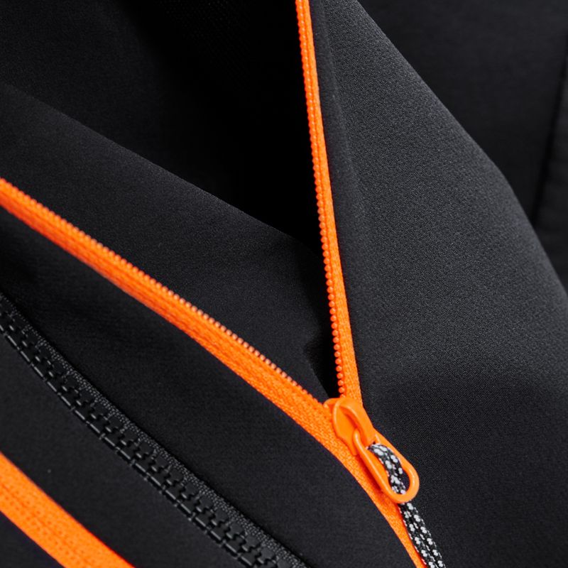 Giacca softshell da uomo Mammut Aenergy SO Hybrid con cappuccio nero/arancio vivo 6