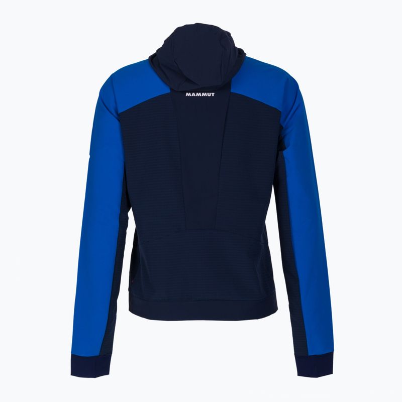 Giacca softshell da uomo Mammut Aenergy SO Hybrid con cappuccio ghiaccio/marino 2