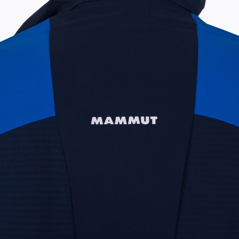 Giacca softshell da uomo Mammut Aenergy SO Hybrid con cappuccio ghiaccio/marino 6