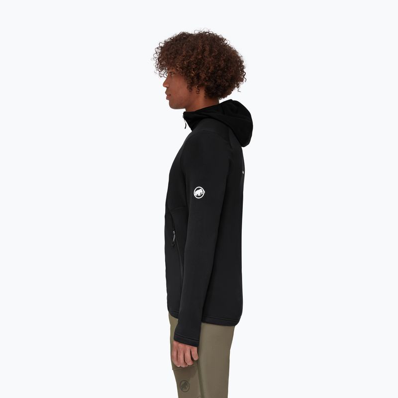 Felpa da trekking da uomo Mammut Aconcagua Light ML con cappuccio nero 3
