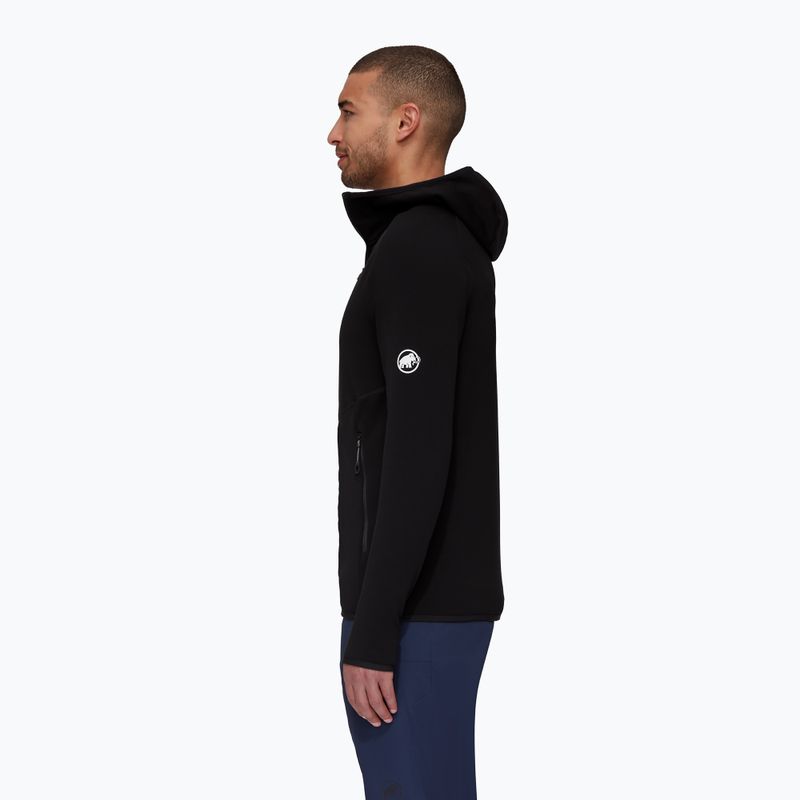 Felpa trekking da uomo Mammut Aconcagua ML con cappuccio nero 3