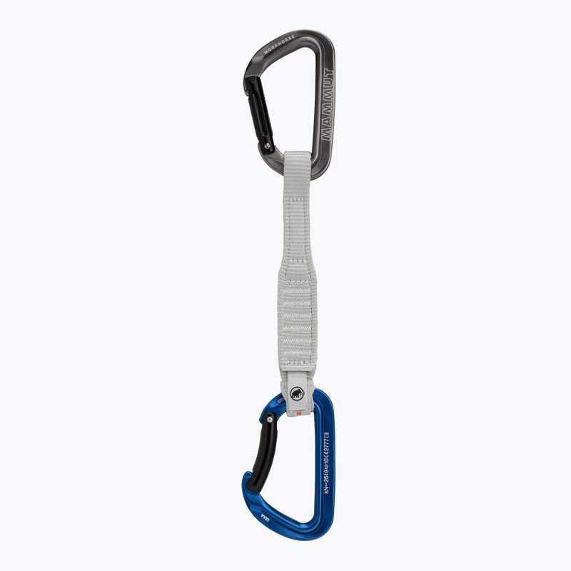 Mammut Workhorse Keylock Quickdraw 17 cm grigio/blu arrampicata express