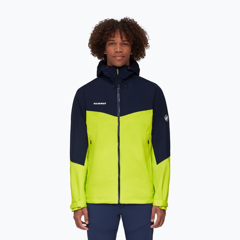 Mammut Convey Tour HS Giacca da pioggia da uomo con cappuccio highlime/marine