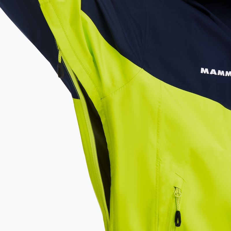 Mammut Convey Tour HS Giacca da pioggia da uomo con cappuccio highlime/marine 4
