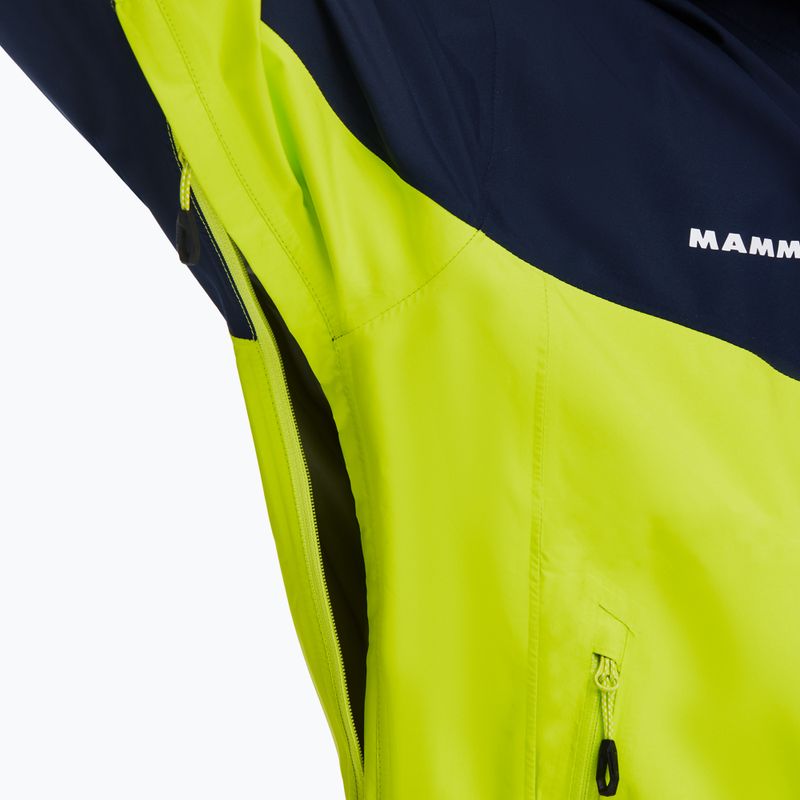 Mammut Convey Tour HS Giacca da pioggia da uomo con cappuccio highlime/marine 7