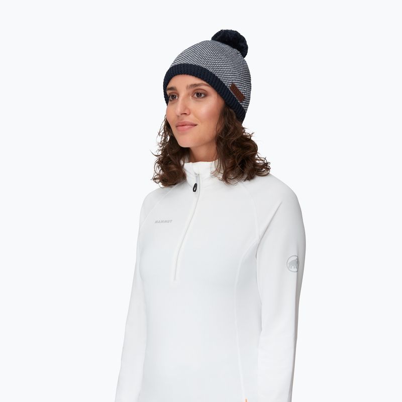 Berretto invernale da donna Mammut Snow marine/white 3