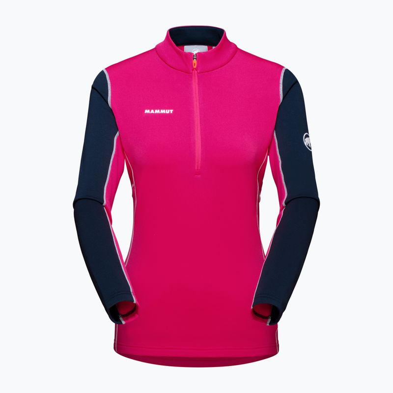 Mammut felpa trekking donna Aenergy ML Half Zip Pull rosa/marino 4