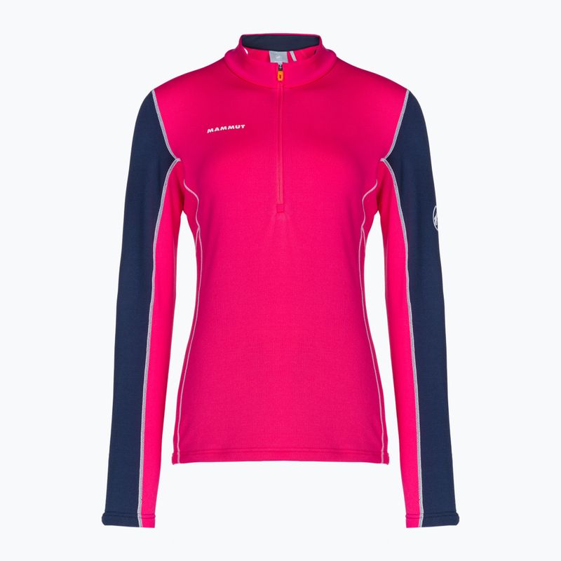 Mammut felpa trekking donna Aenergy ML Half Zip Pull rosa/marino