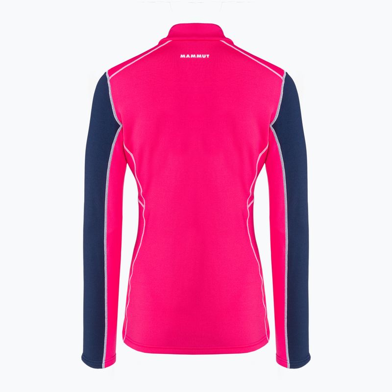 Mammut felpa trekking donna Aenergy ML Half Zip Pull rosa/marino 2
