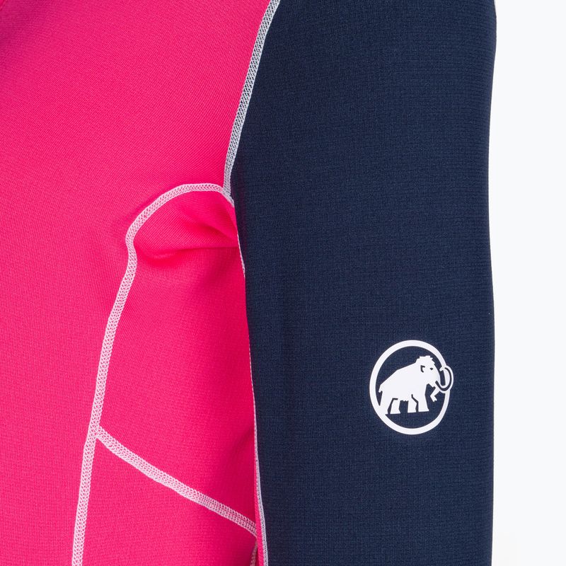 Mammut felpa trekking donna Aenergy ML Half Zip Pull rosa/marino 3