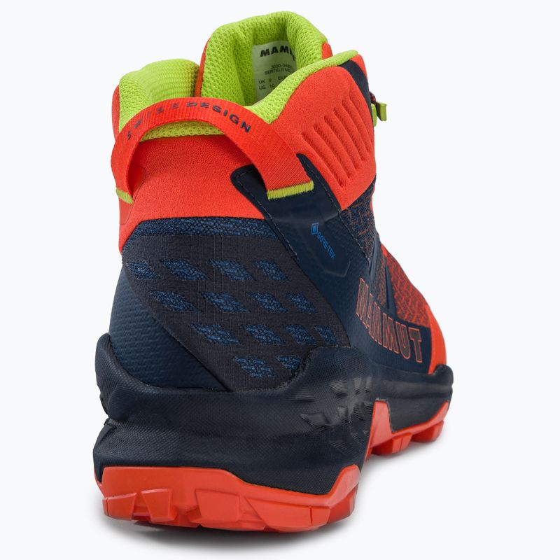 Scarponi da trekking da uomo Mammut Sertig II Mid GTX rosso caldo/marino 8