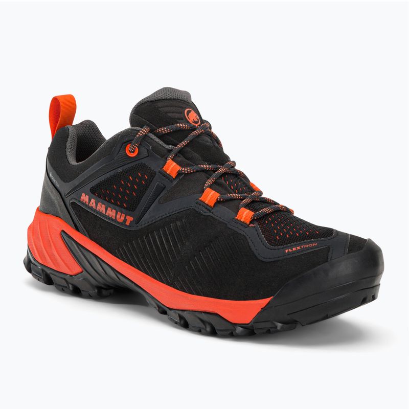 Scarponi da trekking da uomo Mammut Sapuen Low GTX nero/rosso caldo