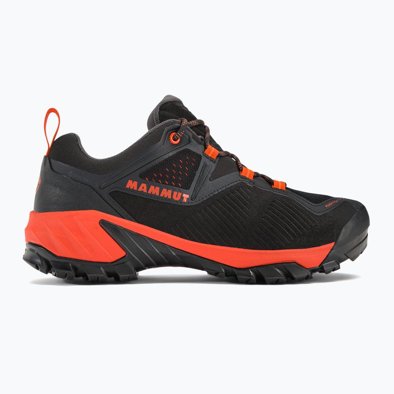 Scarponi da trekking da uomo Mammut Sapuen Low GTX nero/rosso caldo 2