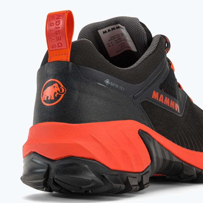 Scarponi da trekking da uomo Mammut Sapuen Low GTX nero/rosso caldo 9