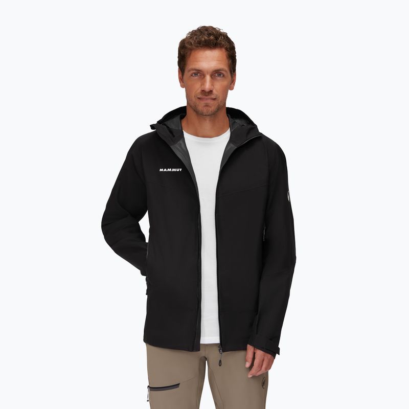 Mammut Convey Tour HS Giacca da pioggia da uomo con cappuccio 2022 nero