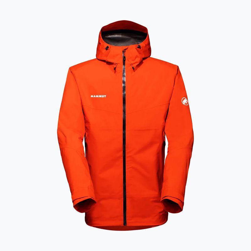 Mammut Convey Tour HS Giacca da pioggia da uomo con cappuccio rosso caldo