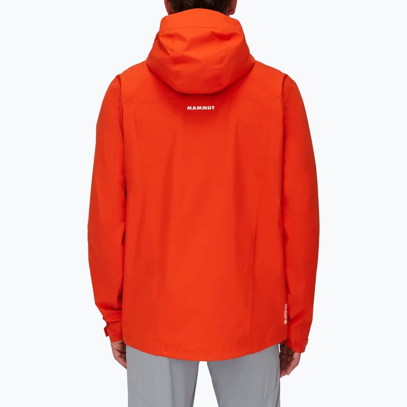Mammut Convey Tour HS Giacca da pioggia da uomo con cappuccio rosso caldo 4