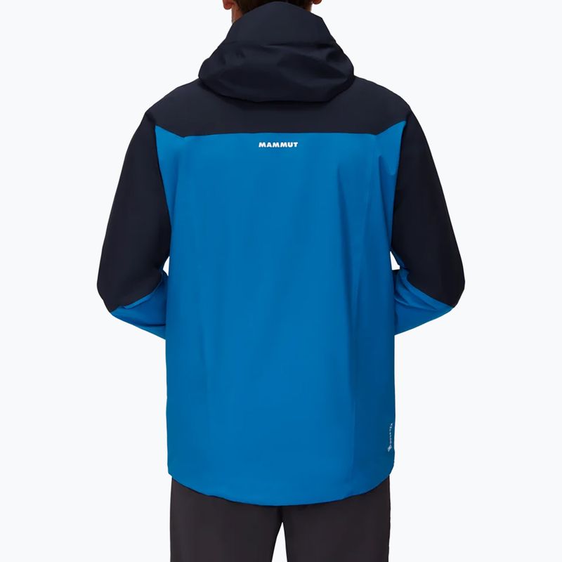 Mammut Convey Tour HS Giacca antipioggia da uomo con cappuccio ice marine 2
