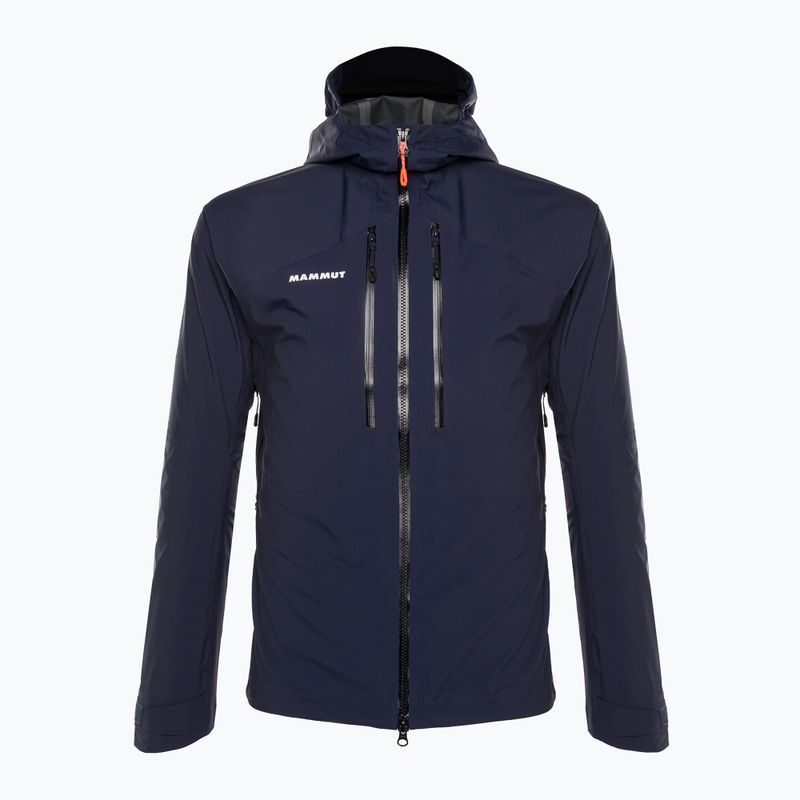 Giacca da pioggia da uomo Mammut Taiss HS con cappuccio marine