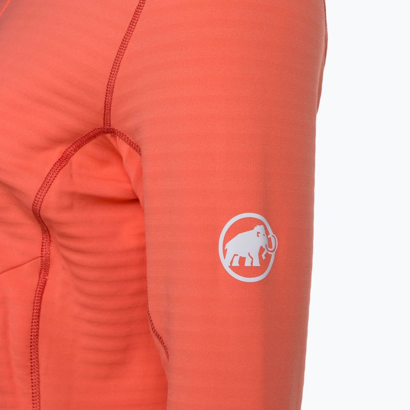 Felpa trekking Mammut donna Taiss Light ML con cappuccio salmone/terracotta 4