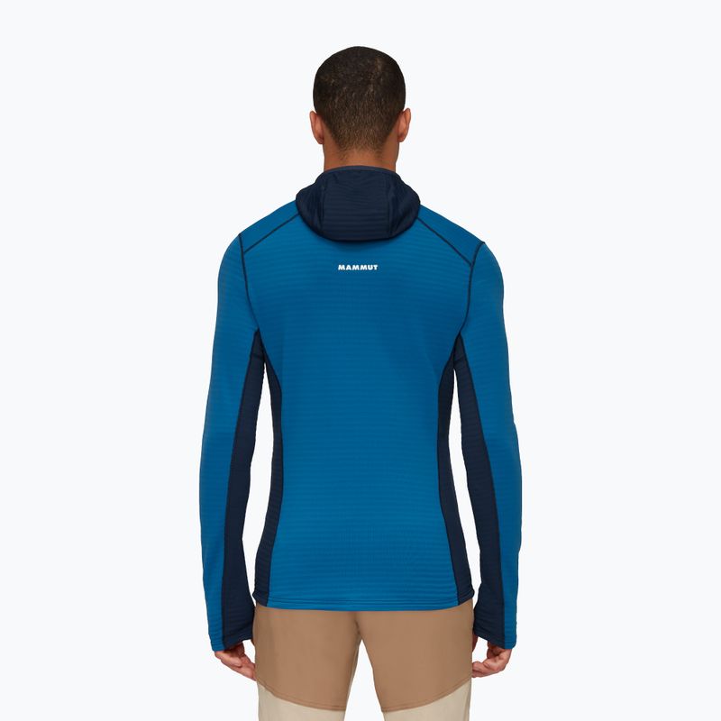 Felpa Mammut Taiss Light ML da uomo con cappuccio per il trekking in acque profonde/marine 2
