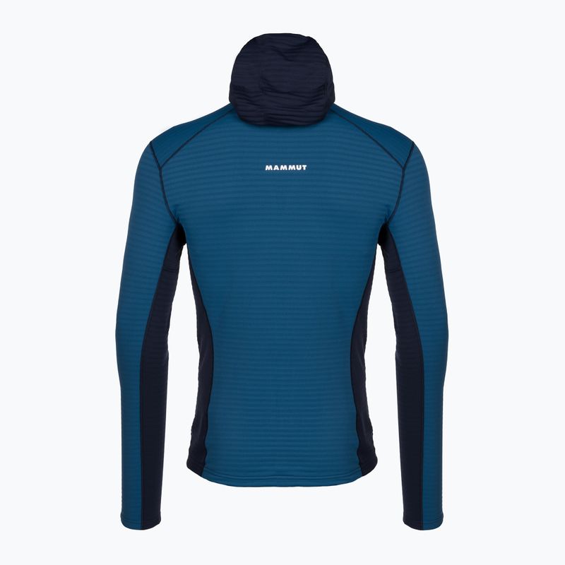 Felpa Mammut Taiss Light ML da uomo con cappuccio per il trekking in acque profonde/marine 5